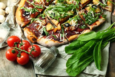 sebzeler lezzetli pizza