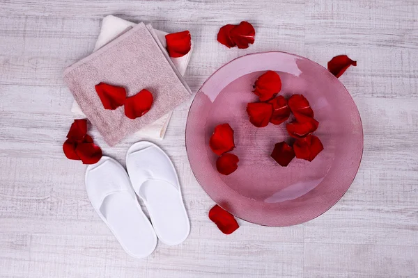 Cuenco spa con agua — Foto de Stock