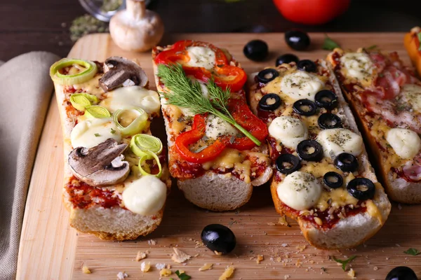 Diferentes sándwiches con verduras — Foto de Stock