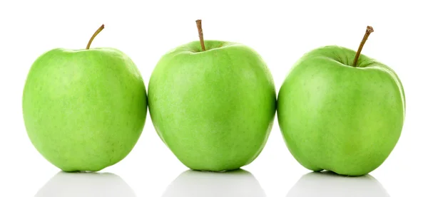 Aufgeschnittener Apfel isoliert auf weiß — Stockfoto