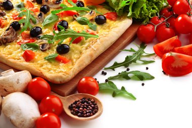 lezzetli ev yapımı pizza