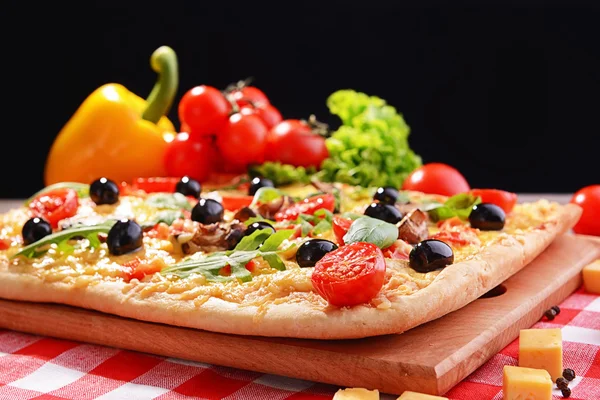 Lahodné domácí pizza — Stock fotografie