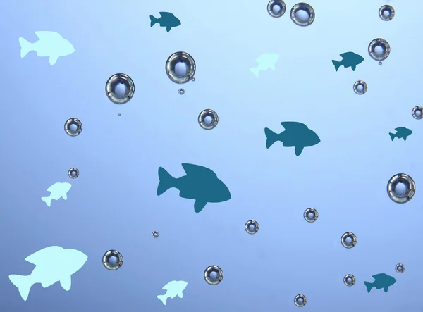 Vissen onder water — Stockfoto