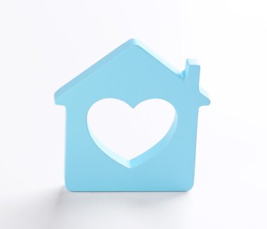 beyaz izole oyuncak ev