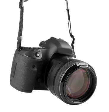 dijital fotoğraf makinesi üzerinde beyaz izole