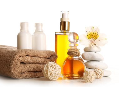 Spa natürmort beyaz izole