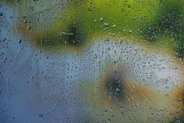 Glass with natural water drops — Stock Photo, Image