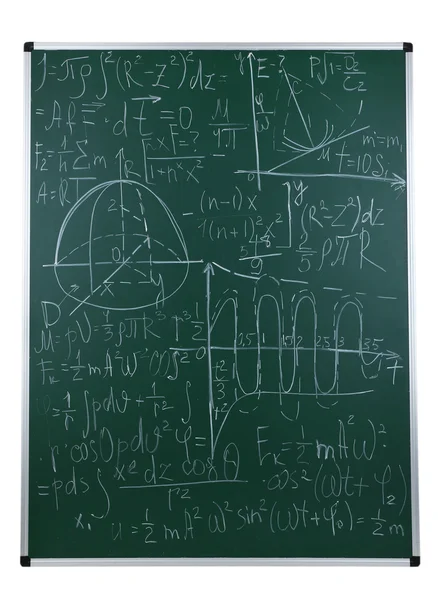 Fórmulas matemáticas em chalkboard — Fotografia de Stock