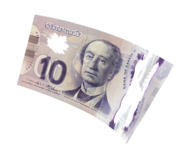 Kanada 10 doları, izole