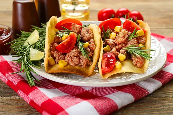 Comida mexicana taco — Fotografia de Stock