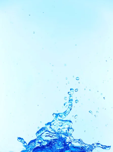 Blue water splashing — Stock Photo, Image