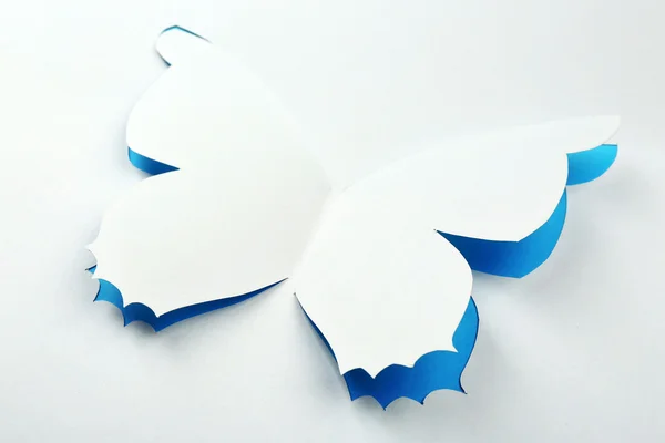 Cutout paper butterfly as greeting card — Stock Photo, Image