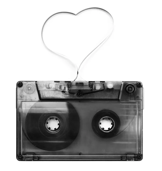 Lydkassette med magnetbånd - Stock-foto