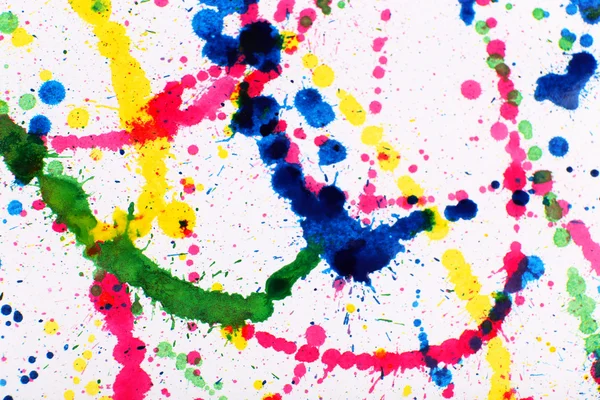 Colorful splashes of paint as background