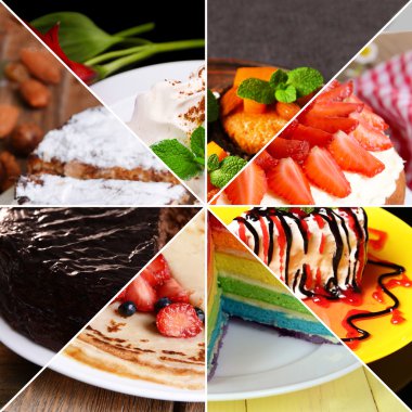 Lezzetli tatlılar kolaj