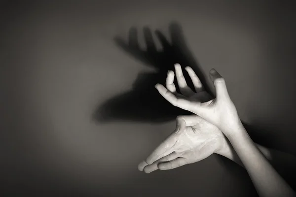 Ręce gest jak Jeleń — Zdjęcie stockowe