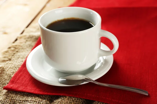 Cup of coffee on table, closeup — Stock Photo, Image