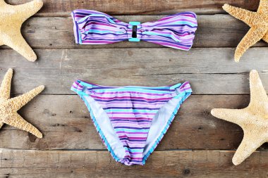 Ahşap masa, üstten görünüm üzerinde Mayo ile deniz natürmort