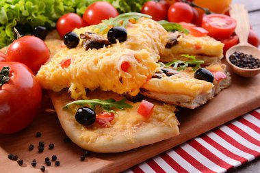 lezzetli ev yapımı pizza