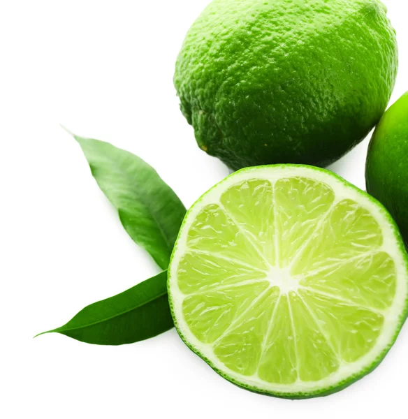 Sliced fresh limes — Stock Photo, Image