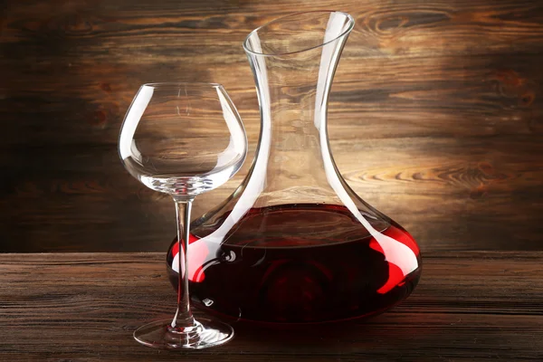 Glass carafe of wine — Stock Photo, Image