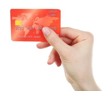 El ele tutuşan kredi kartı