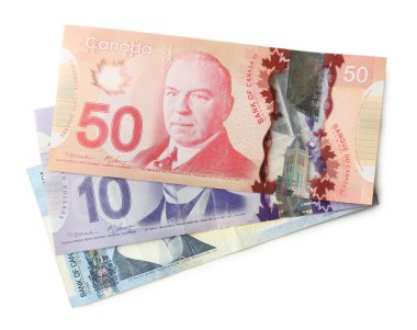 Beyaz izole Kanada Doları