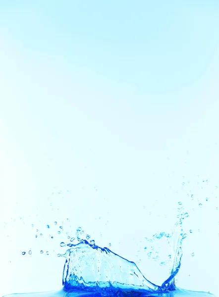 Blue water splashing — Stock Photo, Image