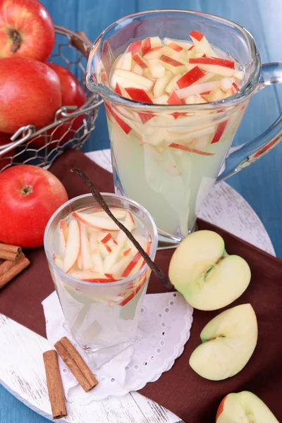 Glas appelcider — Stockfoto