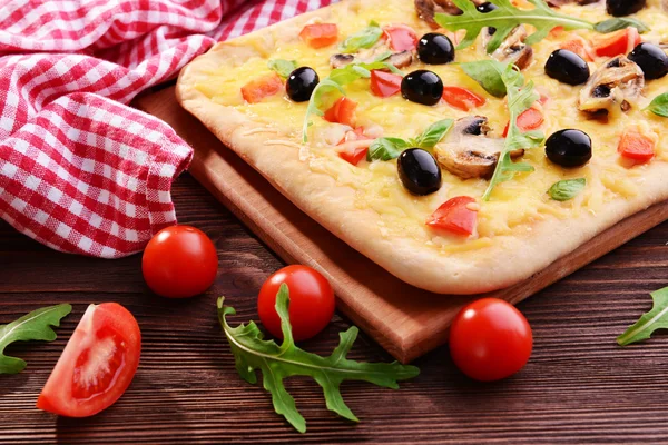 Delicious homemade pizza — Stock Photo, Image