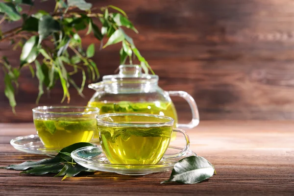 Cup of green tea — Stock Photo, Image