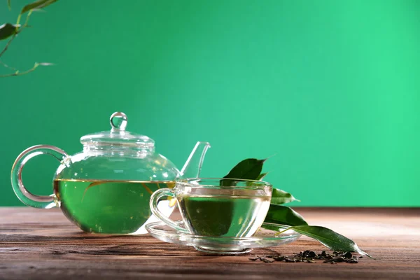 Cup of green tea — Stock Photo, Image