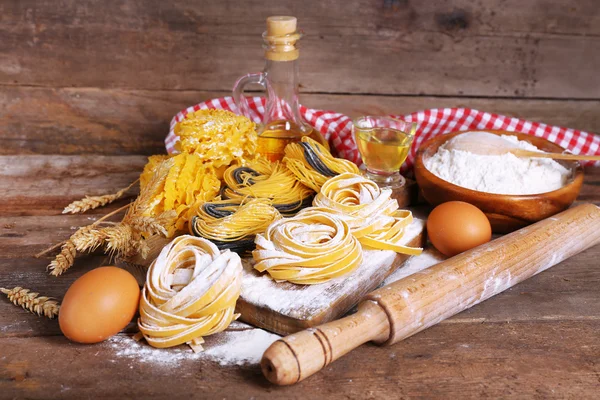 Natura morta della preparazione della pasta — Foto Stock