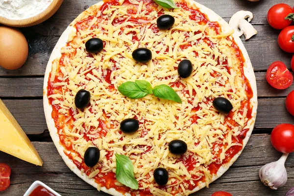 Zutaten für Pizza — Stockfoto