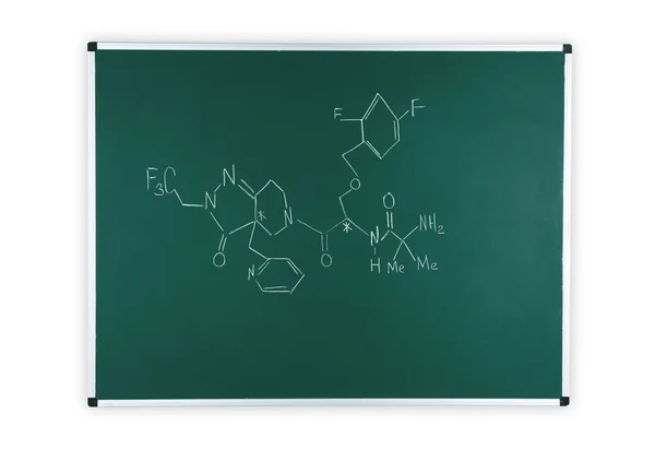 Molekülmodelle und Formeln — Stockfoto