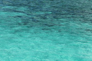 Güzel mavi okyanus su tatil görünümü