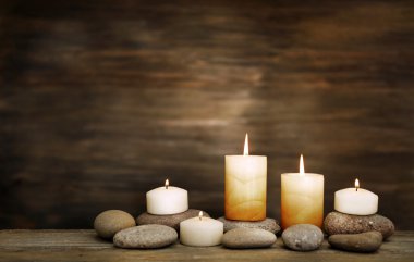 mumlar ve spa taşlar