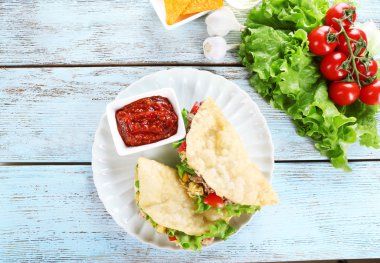 Sebze ile lezzetli taco