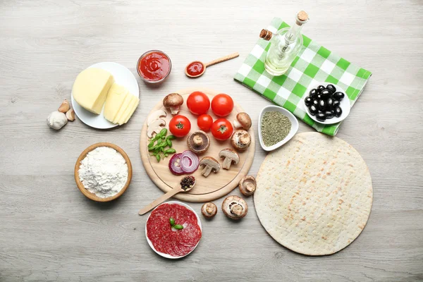 Ingredients for cooking pizza — Stock Photo, Image