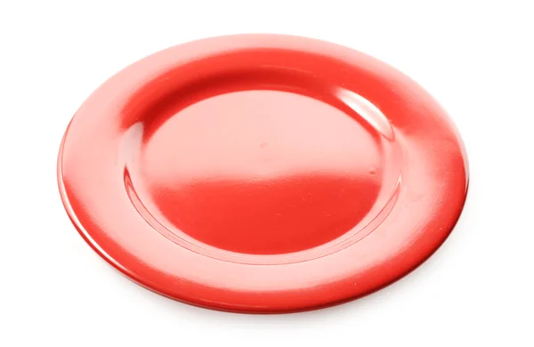 Prázdný barevný talíř — Stock fotografie