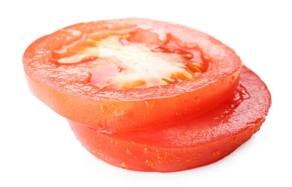 Sliced cherry tomato isolated on white — Stock Photo, Image