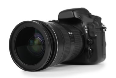 dijital fotoğraf makinesi üzerinde beyaz izole