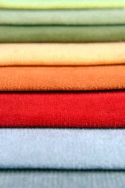 renkli doku kırıntıları yakından