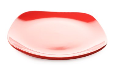 Boş renkli plaka üzerinde beyaz izole