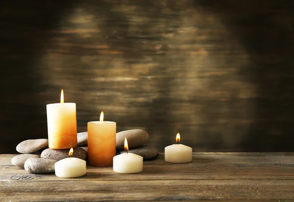 Bella composizione con candele — Foto Stock