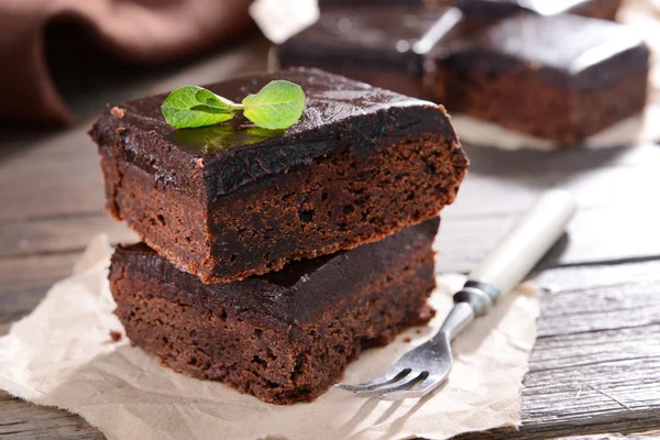 Délicieux gâteaux au chocolat — Photo