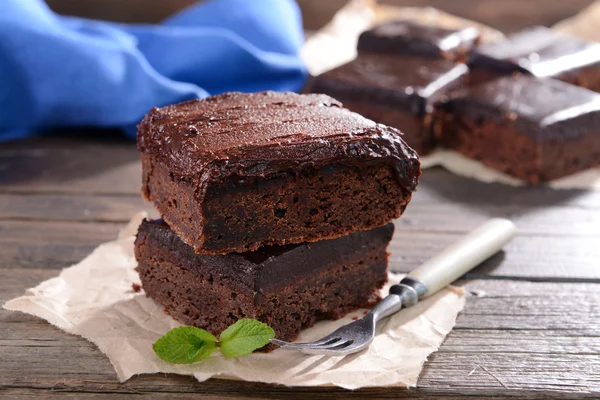 Deliciosos bolos de chocolate — Fotografia de Stock