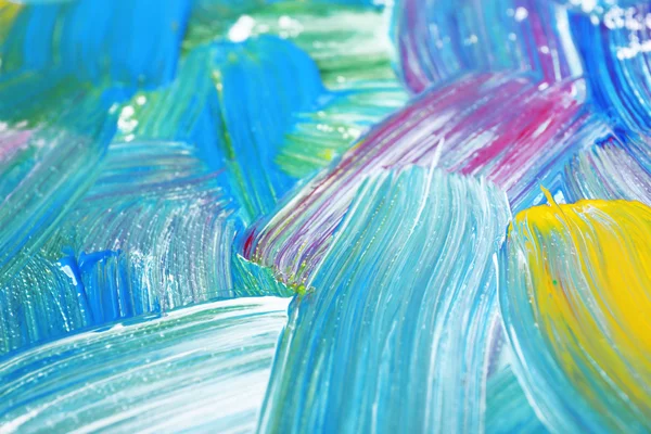 Abstract kleurrijke penseelstreken als achtergrond — Stockfoto