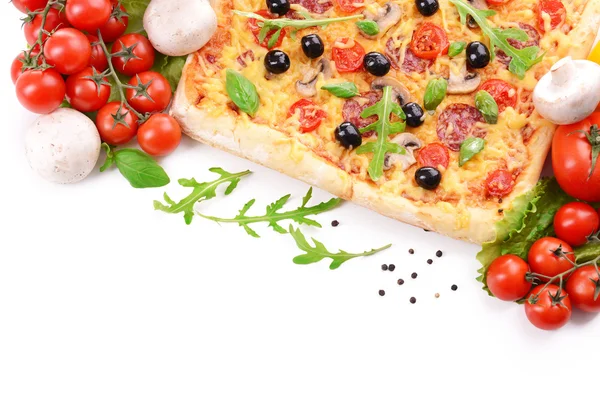 Delicious homemade pizza — Stock Photo, Image