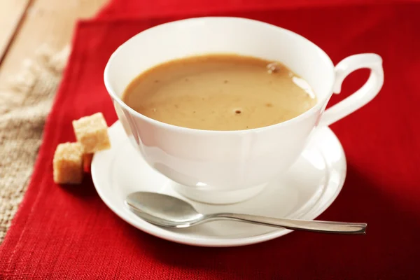 Cup of coffee on table, closeup — Stock Photo, Image